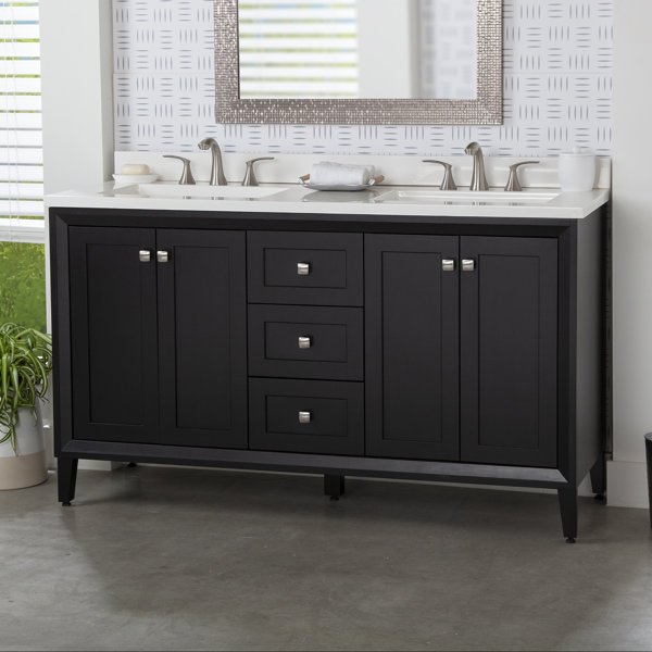 Three Posts™ Ingersoll 61" Double Bathroom Vanity Set & Reviews Wayfair